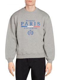 Balenciaga - Paris Flag Logo Sweatshirt at Saks Fifth Avenue